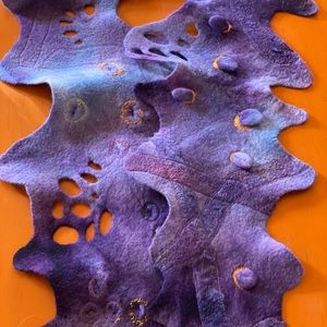 Gorgeous like-new hand-felted art scarf.